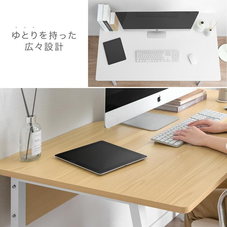 パソコンデスク L字デスク 幅110×奥行80×高さ75cm 棚付　ホワイト L字パソコンデスク 幅110 奥行80 高さ75cm ホワイト ゲーミング